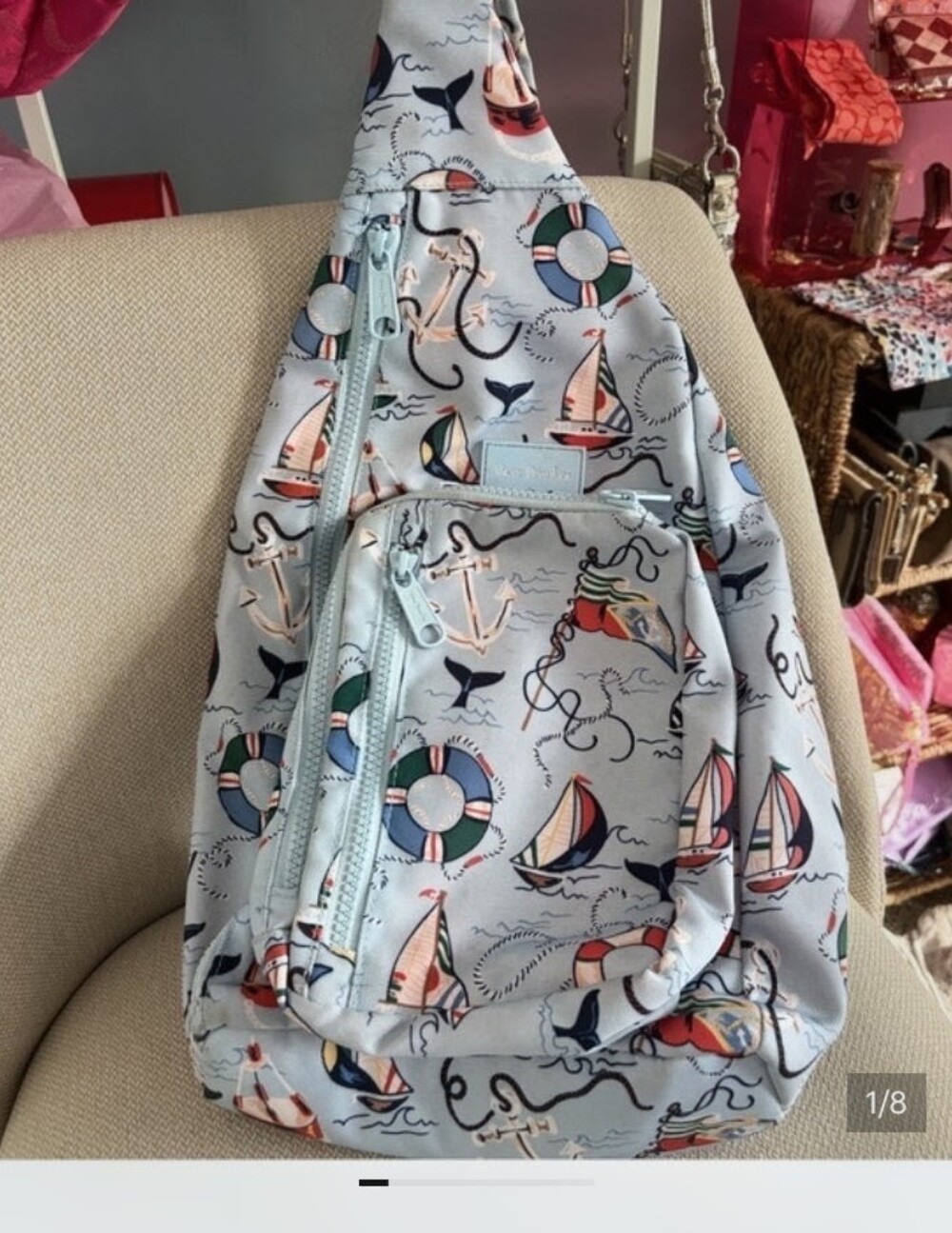 “Really Regatta” Vera Bradley ReActive Sling Backpack